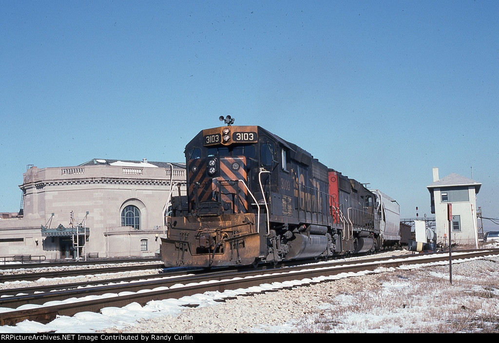 DRGW 3103 at Joliet